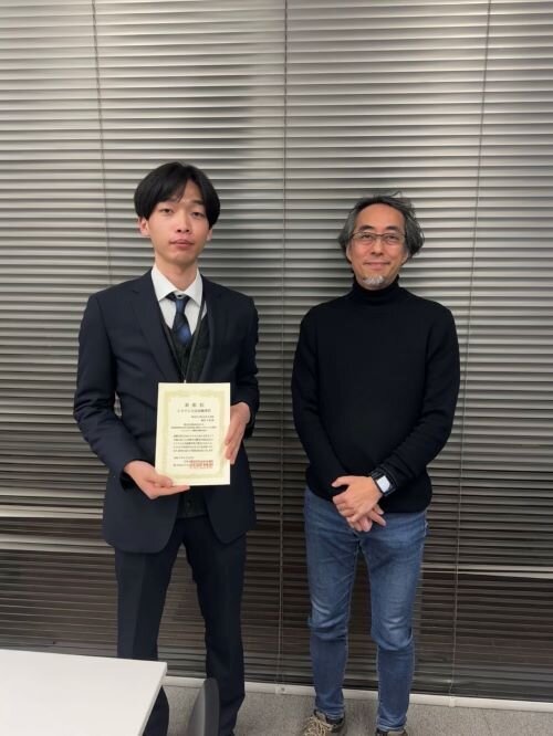 ロボット・メカトロニクスシステム専攻の学生が日本人間工学会システム大会で研究会最優秀賞を受賞