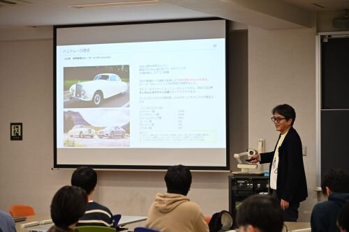 英国の名車ベントレーに関する講演と実車展示を行いました_1