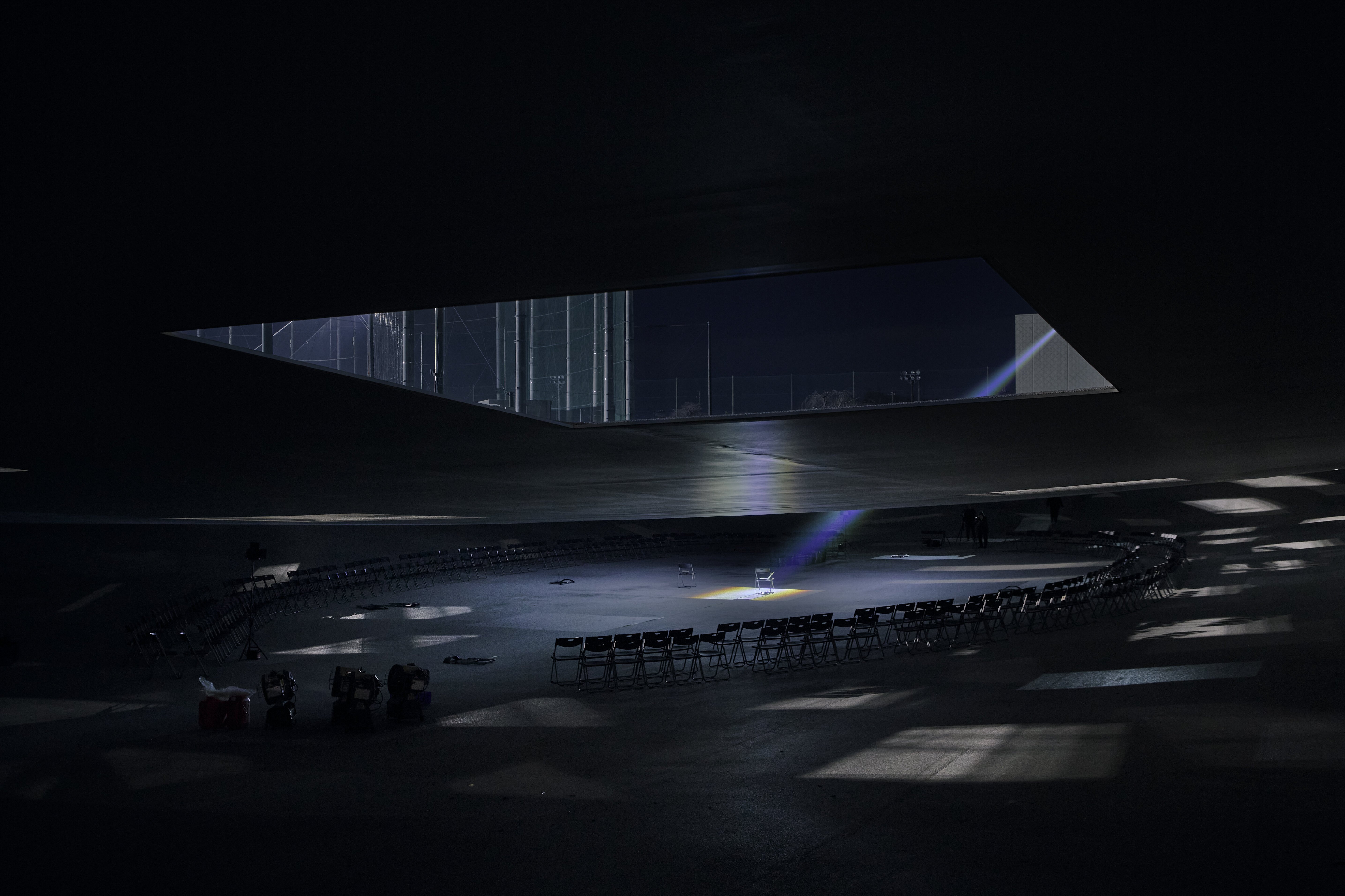 ショーの会場となったKAIT 広場