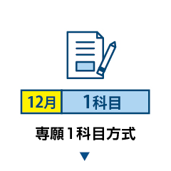 専願1科目方式